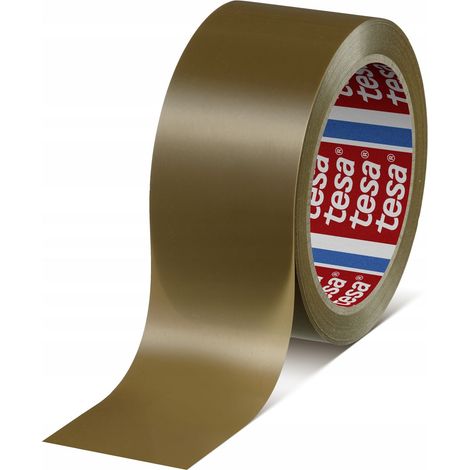 TESA PVC-Selbstklebeband, stark, breit, braun, 66 m x 50 mm