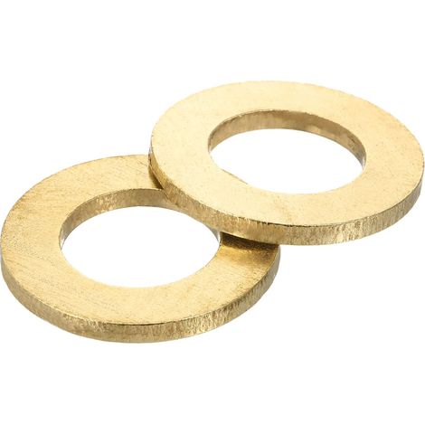 Rondelle Plate, 5 Pcs Rondelles Plates à Anneau en Laiton 36mm OD 3mm Épais Joint d'Étanchéité en Métal pour Vis, Boulons, Écrous (1/5)