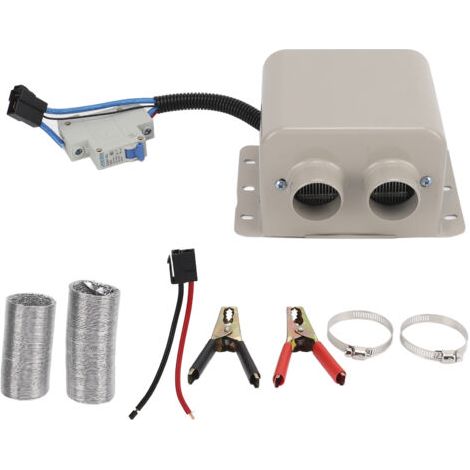Chauffage électrique de dégivrage pour voiture, 800W, Portable, chauffage rapide, ventilateur de chauffage pour pare-brise de voiture avec 2 trous, 12v (1/5)