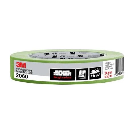 3M PT206024 Ruban de masquage pour peinture 3M™ 2060 vert clair (L x l) 50 m x 24 mm 1 pc(s) W283002 (1/2)