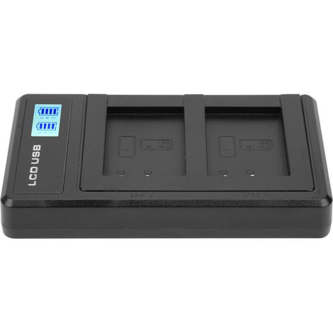 Chargeur de batterie portable pour appareil photo NPBX1, chargeur double USB avec écran LCD (1/5)