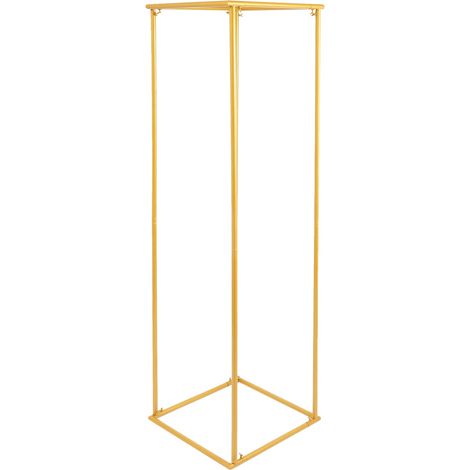 Support d'affichage de fleurs de mariage, centre de table élégant, décoration polyvalente, Or (1/2)