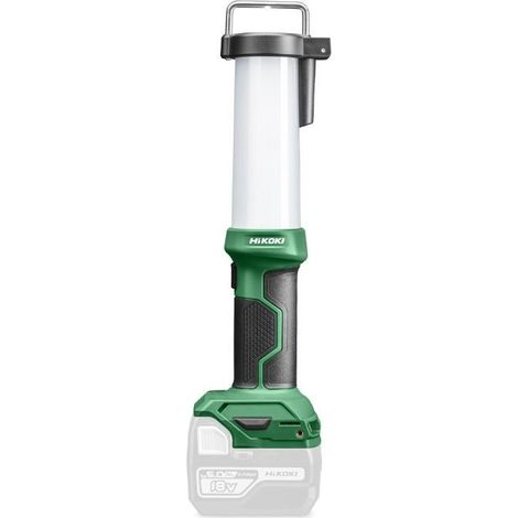 Hikoki – Lampe lanterne sans fil 18V – Luminosité 320-750 lumens – Éclairage 360° – Autonomie jusqu'à 33h – Poignée soft grip – Pour chantiers et urgences (1/5)