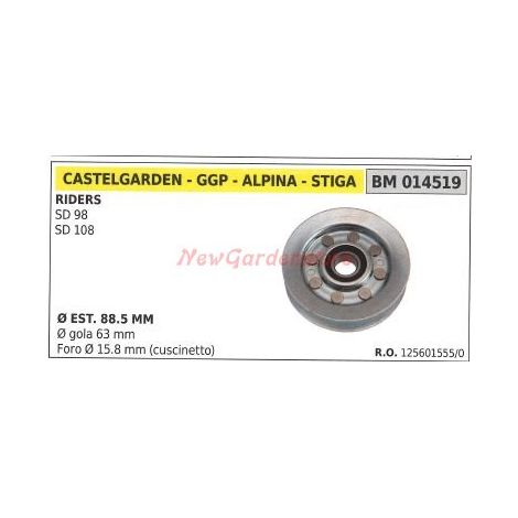 Polea para tractor de césped de conductor sentado SD 98 SD 108 014519