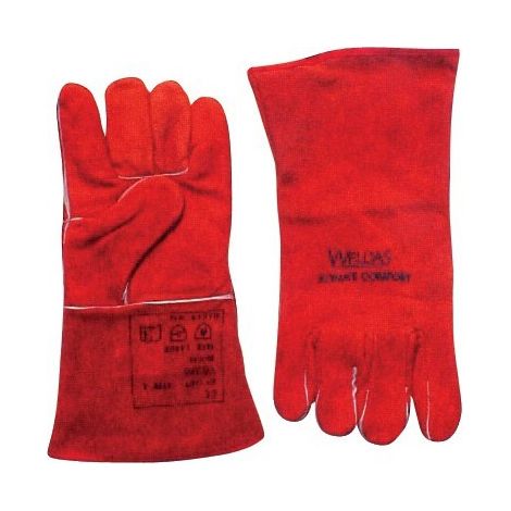 Red Saldatura Guanti Taglia Xl 1Paires Weldas