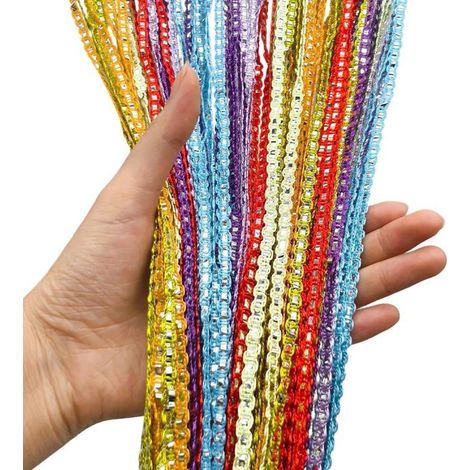 Rideau anti-mouches porte - 1 pièce, 100x200cm, coloré, corde - Convient pour intérieur/extérieur, mariage étiquette (1/4)
