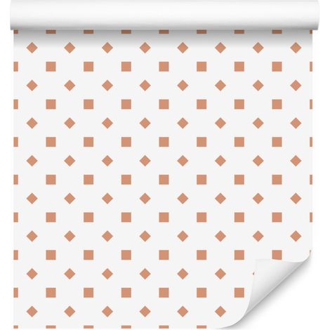 Papier peint à pois blancs et crème, un détail net pour le salon et la chambre 50x1000 cm (1/5)