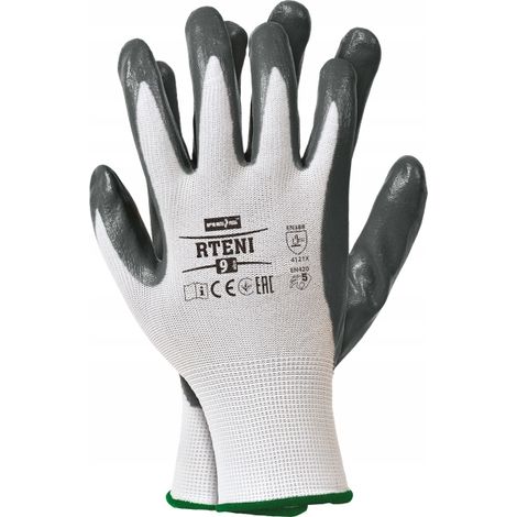 Guantes de trabajo de poliéster resistentes al aceite RTENI 9 (1/3)