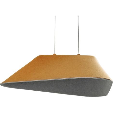 Suspension minimaliste en feutre jaune LED 8W CARBON (1/5)