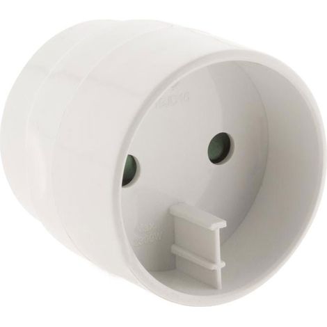 Adaptateur blanc mâle Asie / femelle France - Zenitech (1/5)
