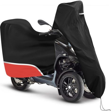 Motorradabdeckung 420D Oxford wasserdicht für Piaggio MP3 mit Kofferraum (1/5)
