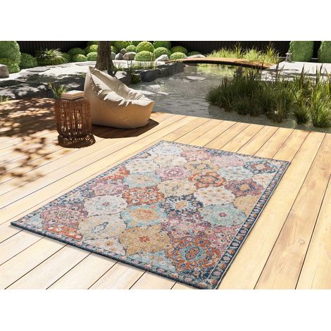 ATTICGO Tapis d'extérieur vintage LUNA 92 Multicolore 120x170 cm (1/4)