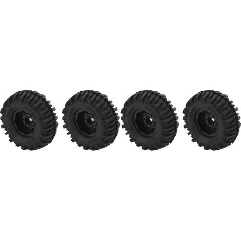 Hochleistungs-Gummireifen mit Messingfelge für AXIAL SCX24 RC-Crawler, 1/24 Rundloch (1/5)