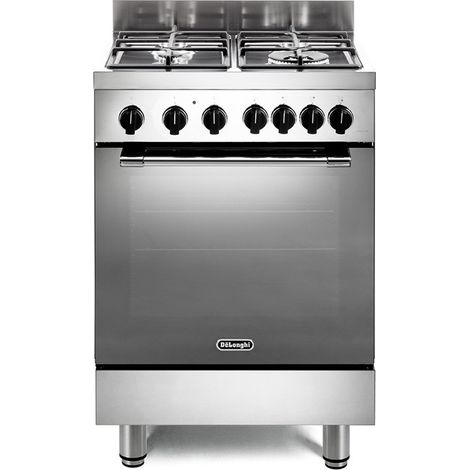 De’Longhi GEMMA 66 GVL. Tipo di prodotto: Cucina, Colore del prodotto: Acciaio inox, Tipo di controllo: Manopola. Tipo di piano cottura: Gas, Numero totale di fuochi: 4 Fornello(i), Ti... - GEMMA66GVL