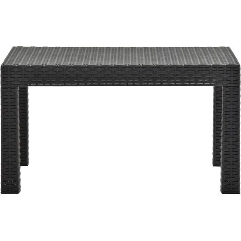 Maison Exclusive - Tavolo da Giardino Antracite 58x58x41 cm in Rattan PP
