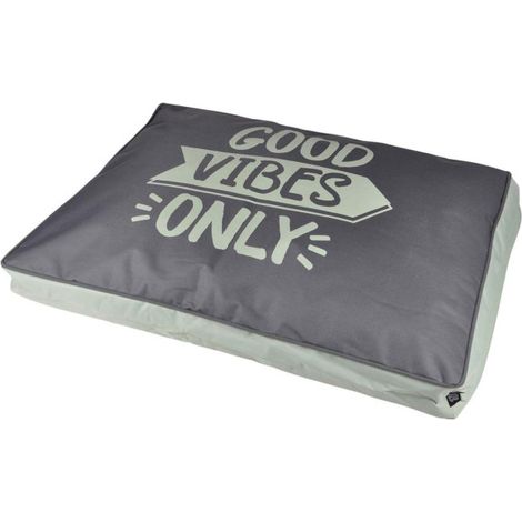 Coussin pour Chien & Chat "Good Vibes" 80cm Vert (1/2)