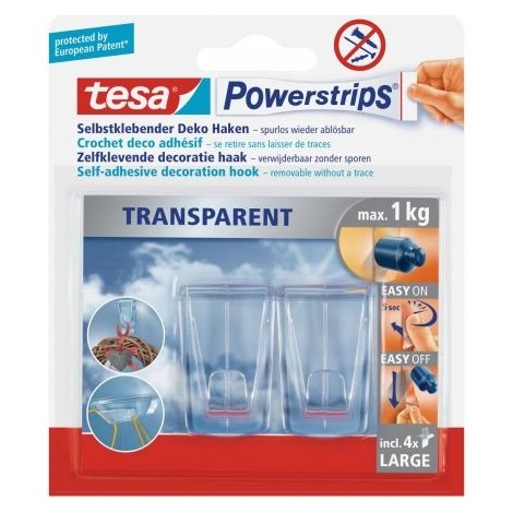 228222 tesa gancio autoadesivo PWS deco grande 2 pezzi (1/3)