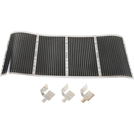 Ortviai Tapis Chauffant Électrique pour Sol 220 V – 50 x 100 cm – Chauffage Uniforme et Silencieux – Film Graphène
