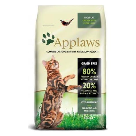 Alimento seco premium para gatos adultos Applaws, pollo y cordero esterilizados, 400 g