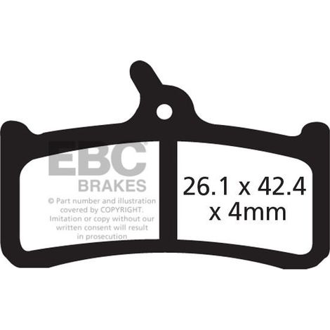 CFA359 - Pastillas de freno para bicicleta EBC Brakes (orgánicas)