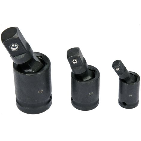 Adattatore Chiave Bussola Cricchetto Set 3pz Riduttori 1/2 1/4 3/8 Snodo Sferico (1/5)