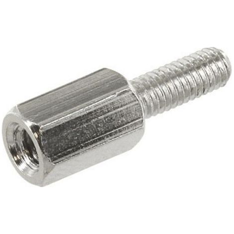 econ connect D3X50A5MH Entretoise (L) 60 mm M3 laiton (nickelé) 1 pc(s) Q154652 (1/4)