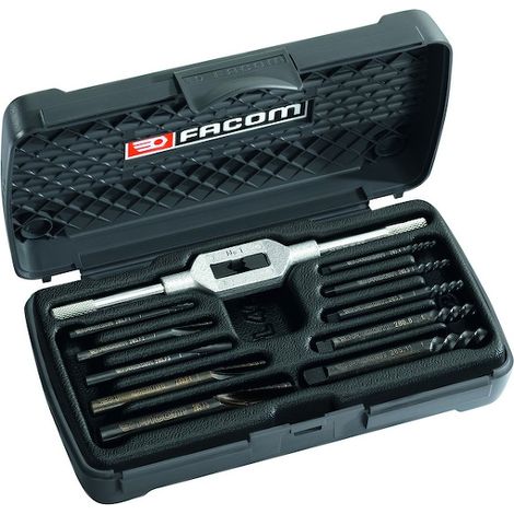 Facom – Kit d'extracteurs de goujons 3-18 mm – Ensemble de 5 extracteurs – Pour extraction de vis endommagées – Coffret de rangement inclus (1/5)