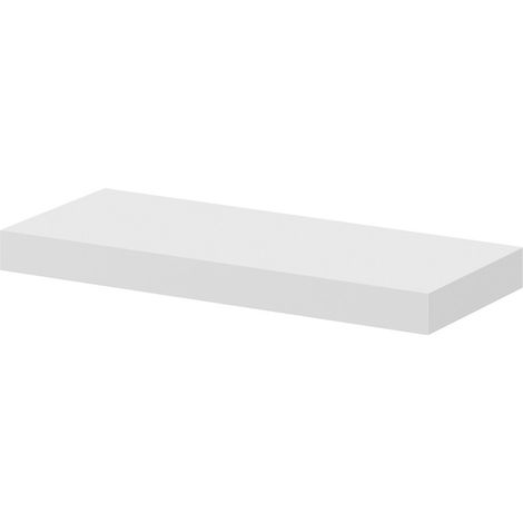 Napoli Gloss White 30cm Floating Bathroom Shelf