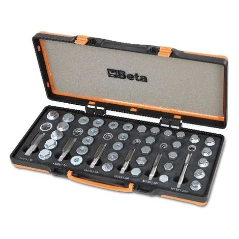Assortiment d'outils pour réparer le filetage du carter d'huile beta 1495/c6