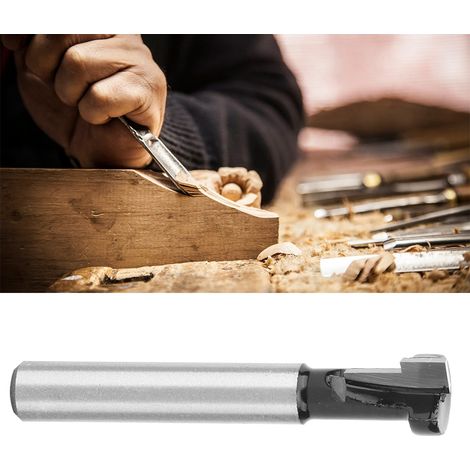 Fraise à bois en alliage dur, queue de 6,35 mm (1/4"), lame à trou de serrure 15,2 x 15,9 mm (6 x 5/6") (1/5)