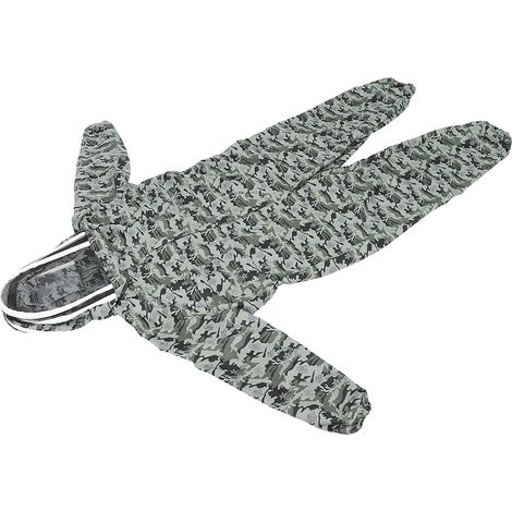 Traje de protección para apicultura con doble cremallera – Mono y guantes de poliéster y algodón talla XL (1/5)