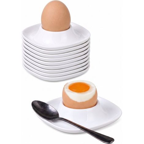 Coquetiers - Lot de 10 - 10 cm - Blanc (1/3)
