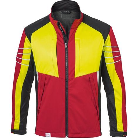 Kübler Jacke FOREST Ultrashell Pro rot/warngelb Gr. XL