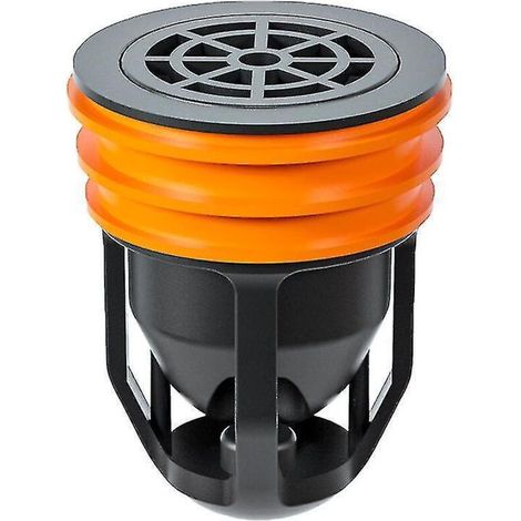 Bonde de sol anti-refoulement, bonde de sol magnétique anti-odeurs, clapet anti-retour pour lavabo de douche, bouchons d'étanchéité unidirectionnels pour salle de bain Emma Orange (1/5)