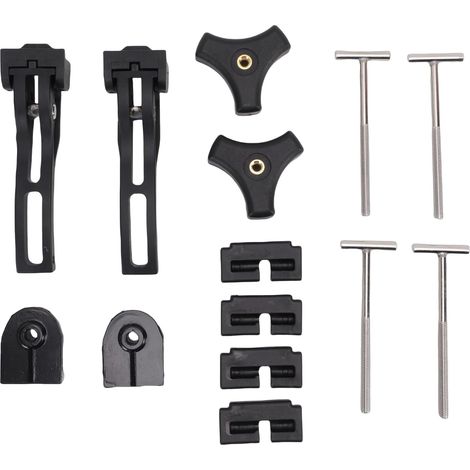 Kit de Remplacement de Housse de Caisse de Camion, Pince en T avec Système de Verrouillage Dynamique pour Camion Rigide Triple Pli Quadruple, Alliage D'aluminium ABS Résistant (1/5)