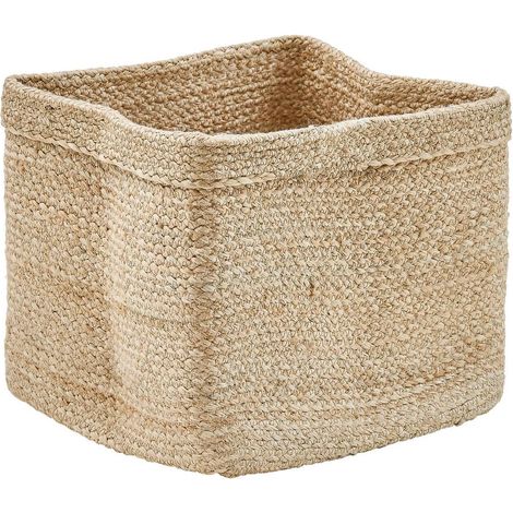 Panier de rangement Tito en jute 30x30cm - Atmosphera créateur d'intérieur (1/4)