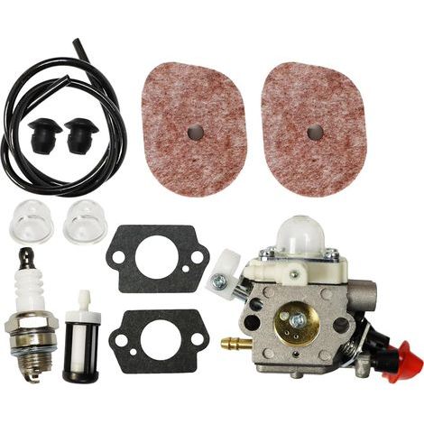 Vergaser-Set C1M-S267A Luftfilter für Stihl FS40 FS40C FS50 FS50C FS50R HT56 HT56C KM56 KM56C KN56 FS56 FS56C FS70 FS70C FC56 FC70 FC70C Trimmer 4144120 0603 41441200608 Freischneider (1/5)