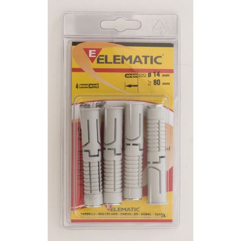 4 chevilles naylon EM 12 goujons d&39ancrage fischer Elematic 14 millimA tres