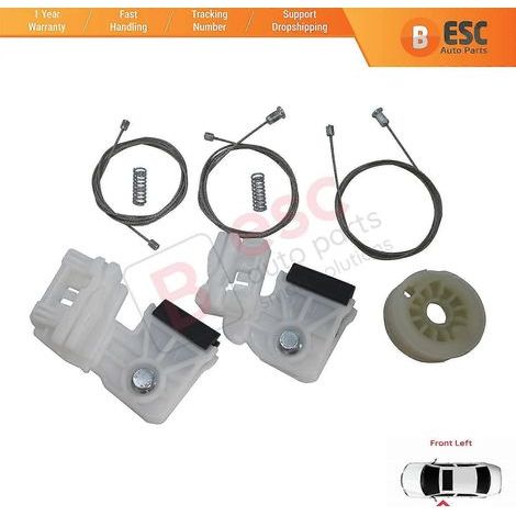 Kit de réparation de lève-vitre électrique Esc Auto Parts EWR5217 pour porte avant gauche Hyundai Elantra Mk4 Sonata Mk5 - Panneaux et pièces de porte intérieure (1/4)