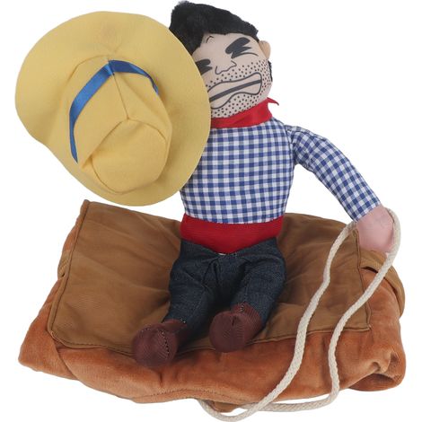 GARRYFIZH Costume de Cowboy pour chien de compagnie, vêtements d'équitation de chevalier amusants, vêtements de Cosplay (XL) (1/5)
