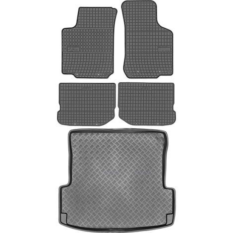 Set di tappetini in gomma per auto e tappetino per bagagliaio per Skoda Octavia I berlina/hatchback dal 1997 al 2004. (1/5)