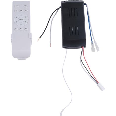 Kit de repuesto universal para mando a distancia de ventilador de techo, 6 velocidades y temporizador, mando a distancia para ventilador de techo con luz CC