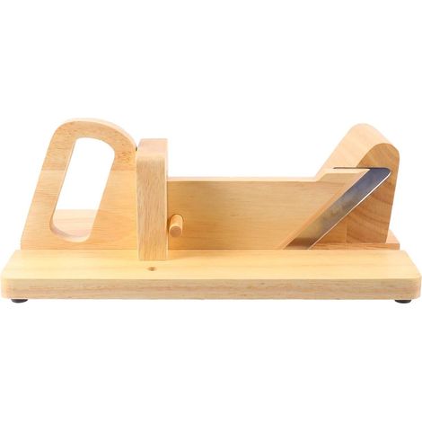 Guillotine manuelle en bois et acier inoxydable, lame tranchante, coupe-aliments de cuisine, cadeau (1/5)