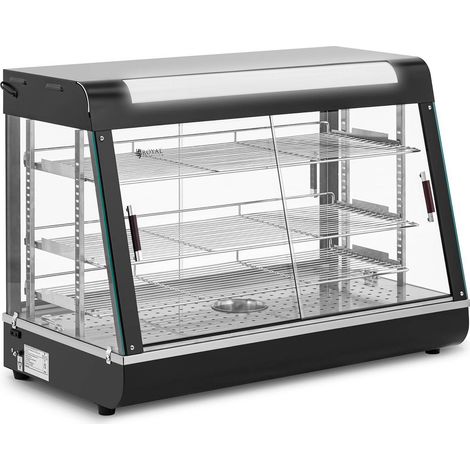 Vitrine chauffante - Royal Catering - Puissance : 1600 W - Plage de chaleur : jusqu'à 85 °C (1/5)