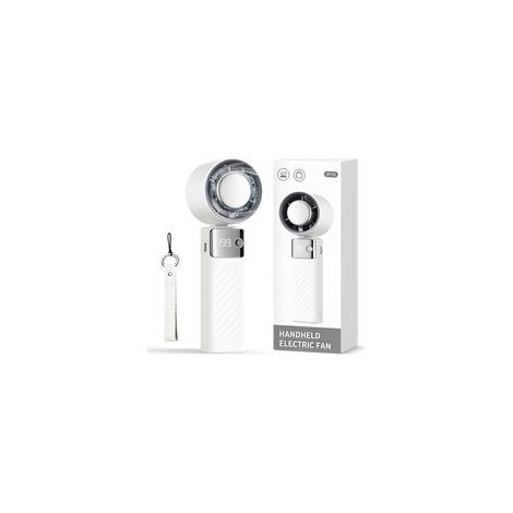 Neuer tragbarer Mini-Ventilator (2026), wiederaufladbar, klein, für den Handgebrauch, als Tisch-, Nacken- oder faltbarer Ventilator, Kühlleistung bis zu 13 Stunden, ideal für Büro, Camping, Sport und (1/5)