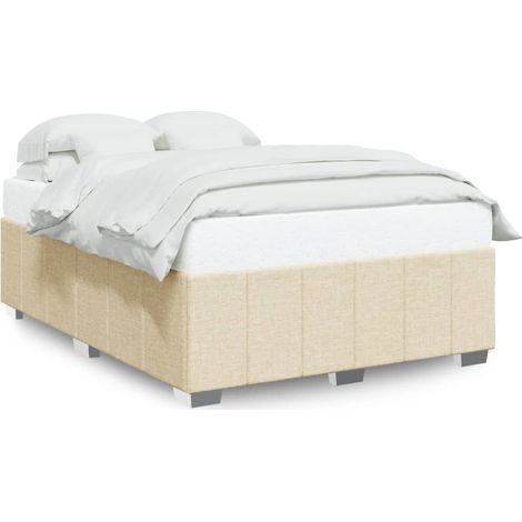 Maison Exclusive - Bettgestell ohne Matratze Creme 140x190 cm Sto