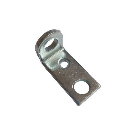 Equerre de fixation avec oeillet 34.5X21X16.5 Acier zingué