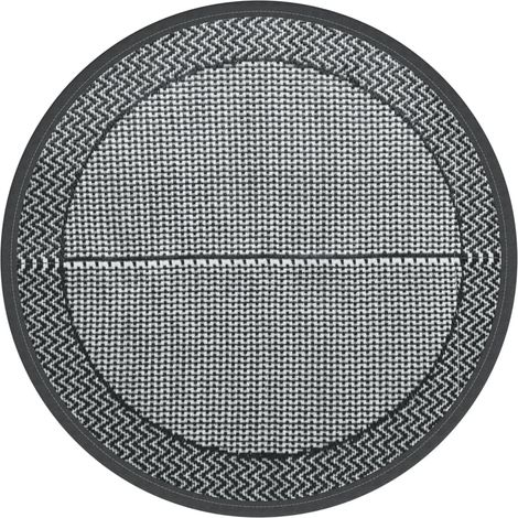 Tapis d'extérieur,Tapis de Jardin gris Ø120 cm PP CFW310778 (1/5)