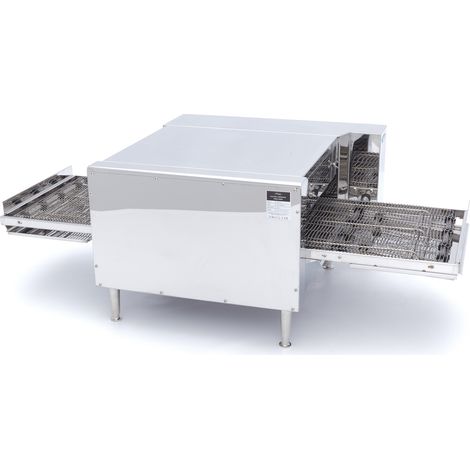 Four à Pizza avec Tapis Roulant - pour 2 x Ø20 cm - 30 Pizzas par Heure - Maxima
