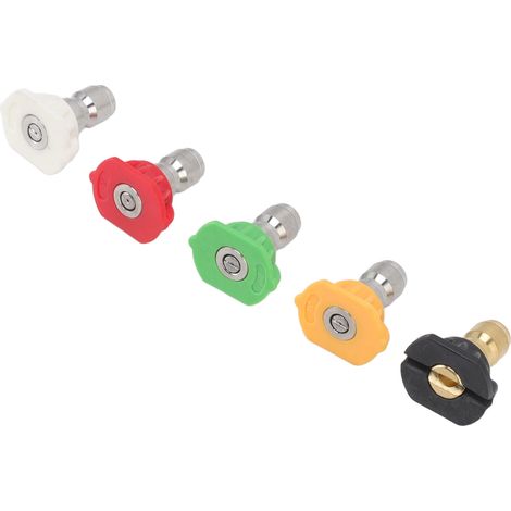 Kit de 5 buses de nettoyeur haute pression en forme d'éventail large, jet de rinçage puissant, diamètre 045 (1,311 mm / 0,05 po). (1/5)